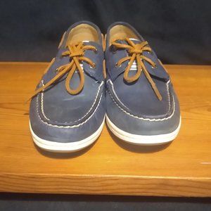 Sperry Topsider Blue and White, very cute size 8 blue and white